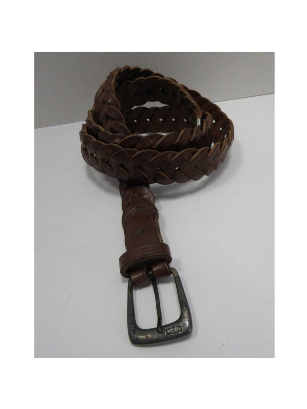 VINTAGE Polo Ralph Lauren Belt 42 Leather Braided Woven England Made